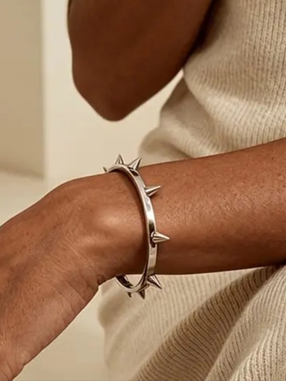 Spike Bangle Bracelet - Picture 2 of 5